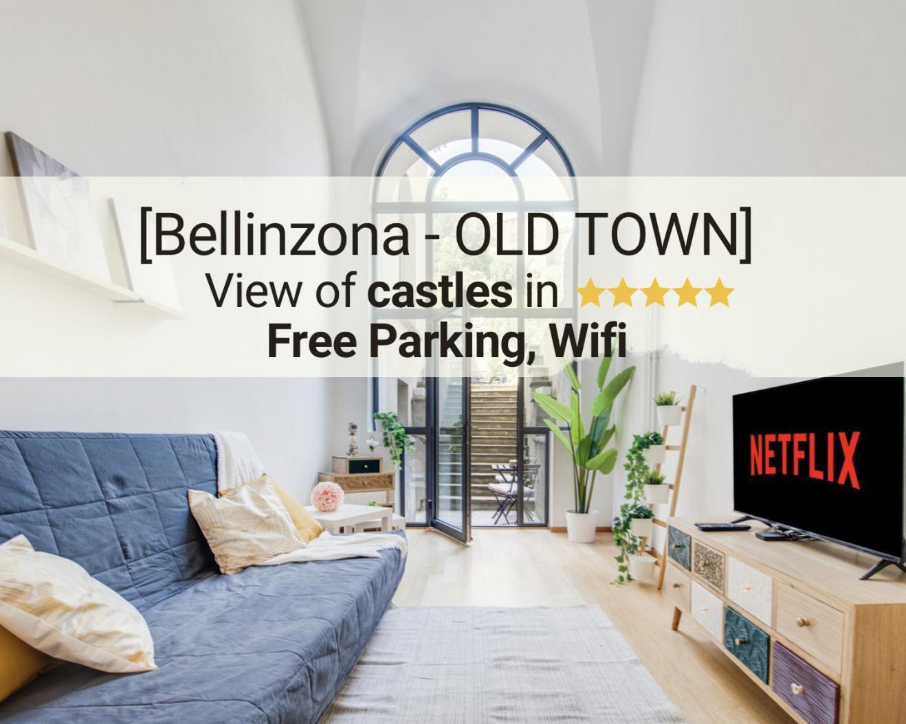 Apartament Bellinzona-Centro Storico Vista Castelli A ☆☆☆☆☆ Zewnętrze zdjęcie